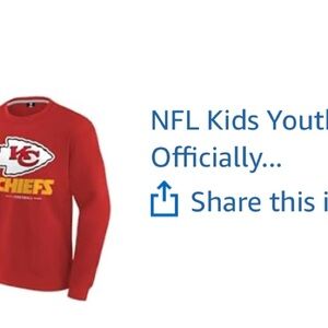 NFL Red Long Sleeve Chiefs Tee